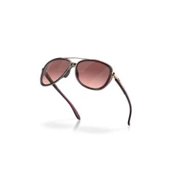 Oakley Women's OO4129 Split Time Aviator Sunglasses, Crystal Raspberry/G40 Black Gradient, 58 mm
