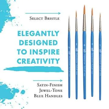 Princeton Select Artiste Paintbrush, 10-5 Brush Set, Blue