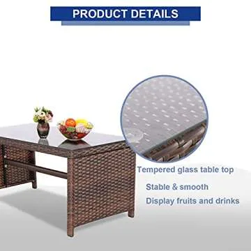 Stylish BPTD 4 Pieces Outdoor Furniture Set for All Spaces