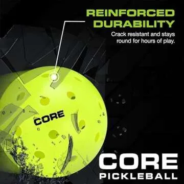 Durable CORE Pickleball Balls for Professionals and All Skill Levels