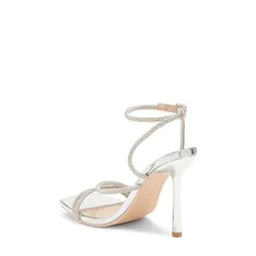 Wild Diva Women's Rhinestone Embellished Stiletto Heels