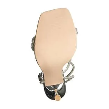 Wild Diva Women's Rhinestone Embellished Stiletto Heels