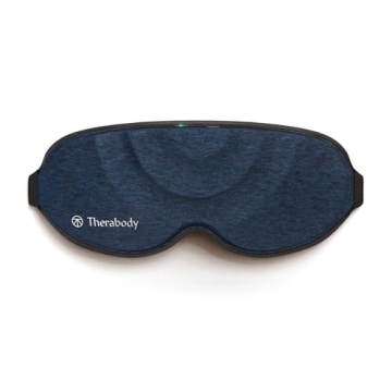 Therabody Sleep Mask Ultra-Comfortable, 100% Blackout Sleep Eye Mask with Gentle Eye Massager Vibrat...