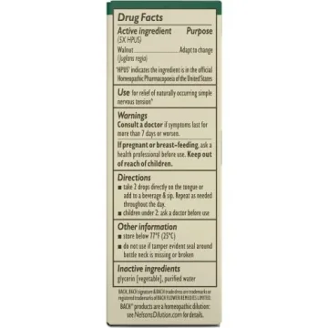 Transform with BACH WALNUT Tincture 20 ML - Alcohol Free