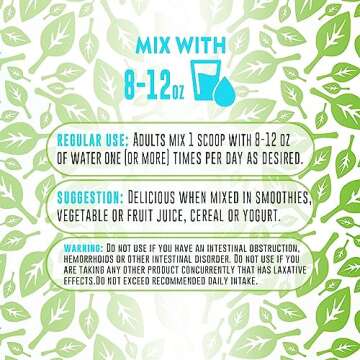 Project AD Fiber+ Vegan Fiber Supplement Powder, Supports Gut Health and Digestive Regularity (Mango, 16.4 oz)