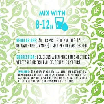 Project AD Fiber+ Vegan Fiber Supplement Powder, Supports Gut Health and Digestive Regularity (Mango, 16.4 oz)