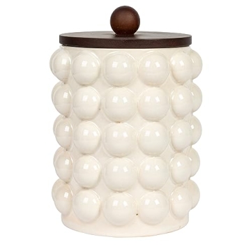 Stylish Creative Co-Op Round Stoneware Canister