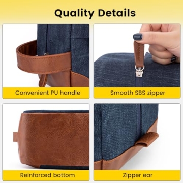 Vorspack Water-Resistant Hanging Toiletry Bag for Men