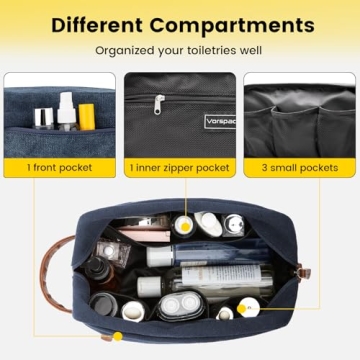 Vorspack Water-Resistant Hanging Toiletry Bag for Men