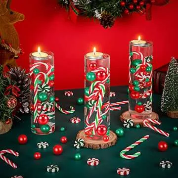 120 Pcs Christmas Vase Filler - Festive Table Decorations