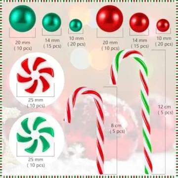 120 Pcs Christmas Vase Filler - Festive Table Decorations
