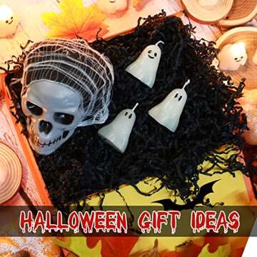 Nuanchu 12 Pcs Halloween Ghost Pumpkin Candle Fun Scented Thanksgiving Halloween Handmade Wax Fall Candles and Pumpkin Decor for Home(White,Ghost Style)