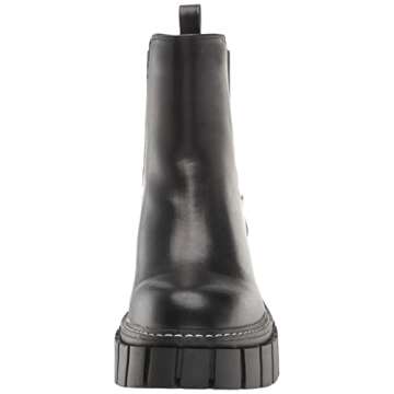 Madden Girl Women's Pheobee Chelsea Boot, Black Paris, 6