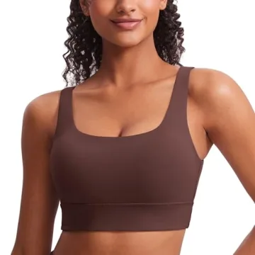 CRZ YOGA Butterluxe Women’s U Back Sports Bra - Ultra Soft Comfortable Workout Crop Top