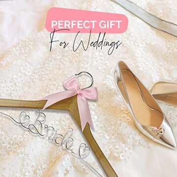 Bride to Be Wedding Dress Hanger, Bride Hanger for Wedding Dress, Wooden Wedding Hanger, Bridal Hanger, Bridal Hangers for Wedding Dress, Gown or Bridal Shower! (Natural Wood)