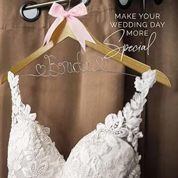 Bride to Be Wedding Dress Hanger, Bride Hanger for Wedding Dress, Wooden Wedding Hanger, Bridal Hanger, Bridal Hangers for Wedding Dress, Gown or Bridal Shower! (Natural Wood)