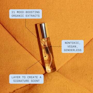 DedCool Eau de Parfum (Sunlit Blooms- 0.5 fl oz) with Notes of Orange Blossom, White Floral, Salty Vanilla, Perfume for Men & Women, Long Lasting, Luxury Fragrance, Non-Toxic, Vegan, Fragrance For All