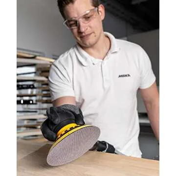 Mirka Abranet Net Discs / 6 inch / 35 pcs Mix-Pack Assorted 5 of Each Grit 80, 120, 180, 240, 320, 400, 600 / Mesh Sandpaper Sanding Disc Hook & Loop / 35 pcs / 9A-241-AP