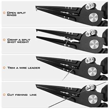 KastKing Speed Demon Pro Fishing Pliers 7.5" Versatile Tools