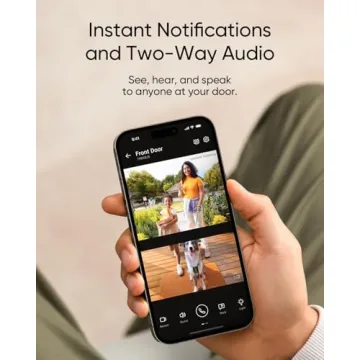 eufy Security Video Doorbell E340 (Battery Powered, with Extra Backup Battery), Uninterrupted Use with Rechargeable Battery, Dual Cameras, 2K Full HD, No Monthly Fee (Renewed)