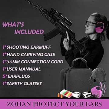 ZOHAN EM054 Electronic Ear Protection with Noise Reduction
