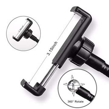 Sokani Selfie Ring Light with Cell Phone Holder and Stand Bracket for YouTube TIK Tok Tiktok Zoom Video Conference Live Stream Makeup Dimmable LED Circle RingLight for iPhone Android Mobile Smartphone