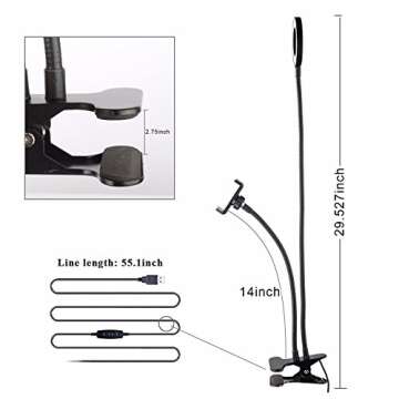 Sokani Selfie Ring Light with Cell Phone Holder and Stand Bracket for YouTube TIK Tok Tiktok Zoom Video Conference Live Stream Makeup Dimmable LED Circle RingLight for iPhone Android Mobile Smartphone