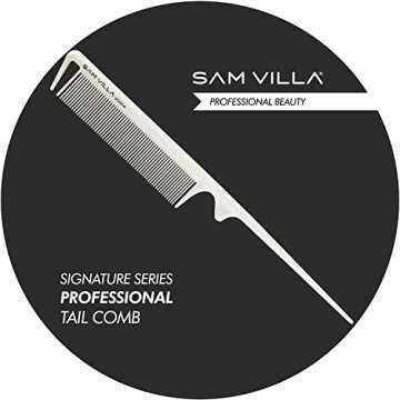 Sam Villa Signature Series Rat Tail Comb - Precision Cutting & Styling