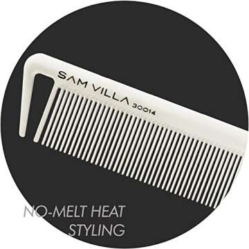 Sam Villa Rat Tail Comb for Cutting and Styling Hair