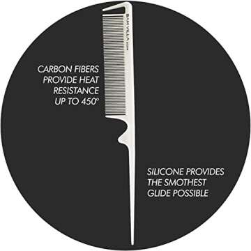 Sam Villa Rat Tail Comb for Cutting and Styling Hair