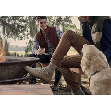 GOLDTOE Men's Black Crew Socks - 6 Pairs, Large