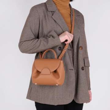 Lovehomily Versatile Women Small Crossbody Bag Lightweight Cell Phone Purse Top Handle Bag Daily Dating Purses Trendy Shoulder Bag