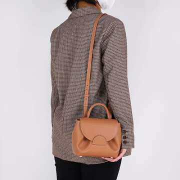 Lovehomily Versatile Women Small Crossbody Bag Lightweight Cell Phone Purse Top Handle Bag Daily Dating Purses Trendy Shoulder Bag