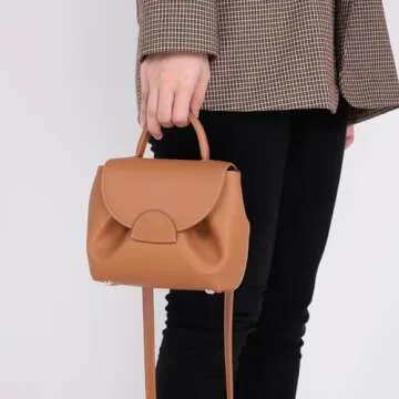 Lovehomily Versatile Women Small Crossbody Bag Lightweight Cell Phone Purse Top Handle Bag Daily Dating Purses Trendy Shoulder Bag