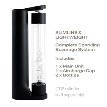 Twenty39 qarbo CLASSIC Sparkling Water Maker Machine - Soda Beverage Carbonator for Home, Seltzer & ...