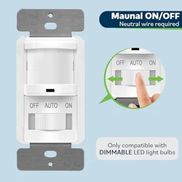 TOPGREENER PIR Motion Sensor Switch - Smart Control