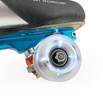 Light Up LED Roller Skate Wheels in 9 Colors
