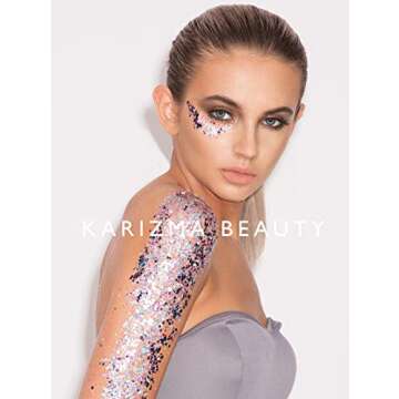 KARIZMA Unicorn Glitter. 10g Chunky Face Glitter, Hair Glitter, Eye Glitter and Body Glitter for Wom...