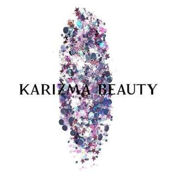 KARIZMA Unicorn Glitter. 10g Chunky Face Glitter, Hair Glitter, Eye Glitter and Body Glitter for Women. Rave Glitter, Festival Accessories, Cosmetic Glitter Makeup. Loose Glitter Set