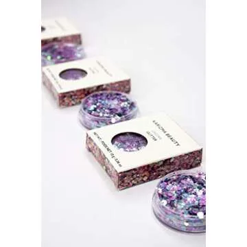 KARIZMA Unicorn Glitter. 10g Chunky Face Glitter, Hair Glitter, Eye Glitter and Body Glitter for Women. Rave Glitter, Festival Accessories, Cosmetic Glitter Makeup. Loose Glitter Set
