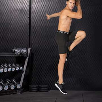 Lixada Men's Compression Shorts - Performance Sports Baselayer