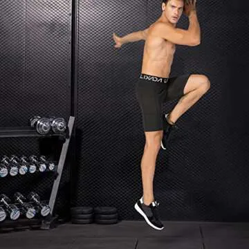 Lixada Men's Compression Shorts - Performance Sports Baselayer