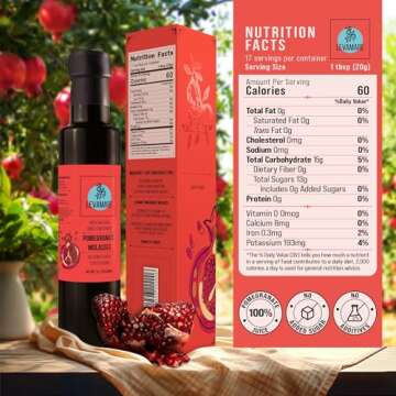 Levamare Pomegranate Molasses, 12 oz (Pack of 1) | No Added Sugar, No Additives | 100% Natural Pomeg...