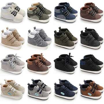CENCIRILY Infant High Top Sneakers for First Walking