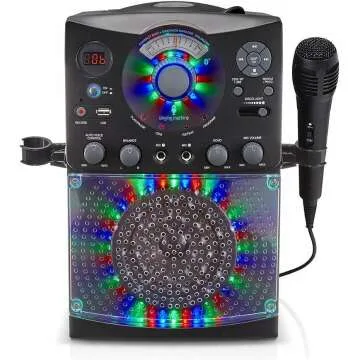 Singing Machine Bluetooth Karaoke System with Lights