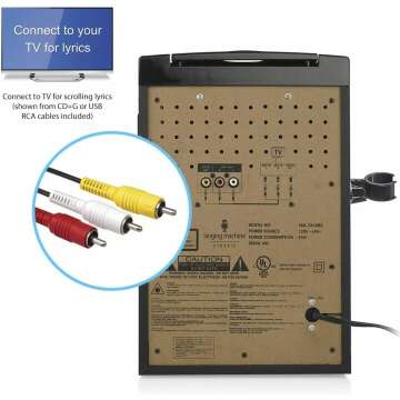 Singing Machine Bluetooth Karaoke System with Lights