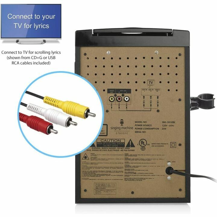 Singing Machine Bluetooth Karaoke System with Lights