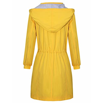 Bloggerlove Women's Lightweight Waterproof Rain Jacket