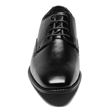 Stacy Adams Men's Ardell Slip Resistant Plain Toe Oxford, Black, 12 M US