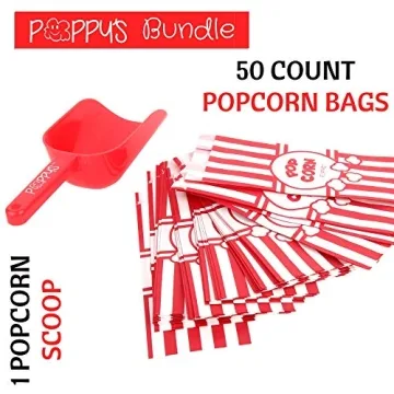 Poppy's Popcorn Scoop Bundle - 50 Bags & Popcorn Scooper
